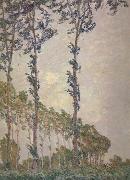 Claude Monet Wind Effect,Sequence of Poplars Germany oil painting artist